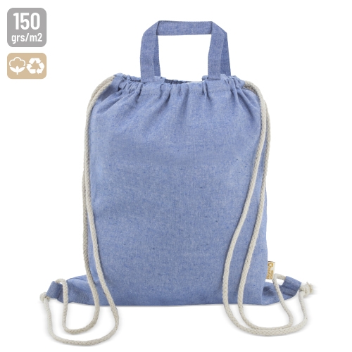 BOLSA MOCHILA DE ALGODON RECICLADO