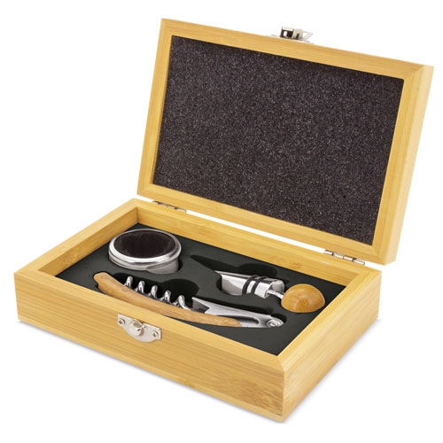 SET DE VINO BAMBU