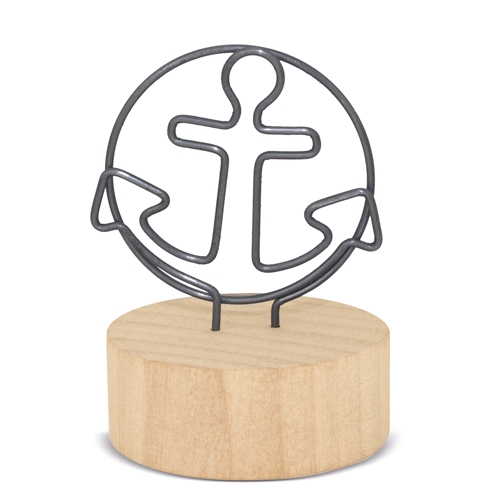 MEMO CLIP CON BASE DE MADERA