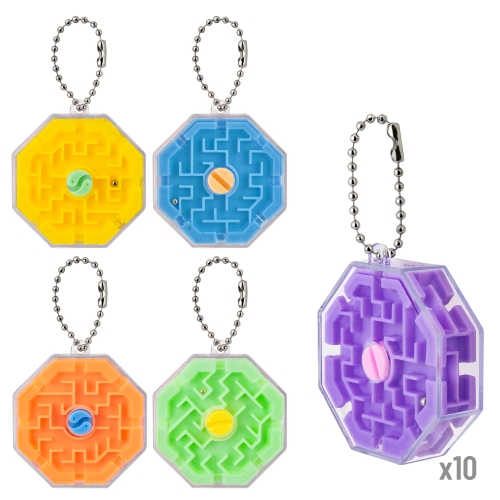 SET 50 LLAVEROS LABERINTO 3D