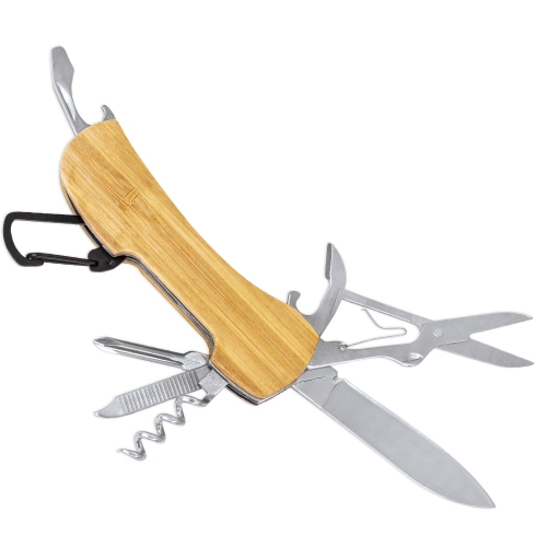 NAVAJA MULTIFUNCIÓN DE BAMBÚ