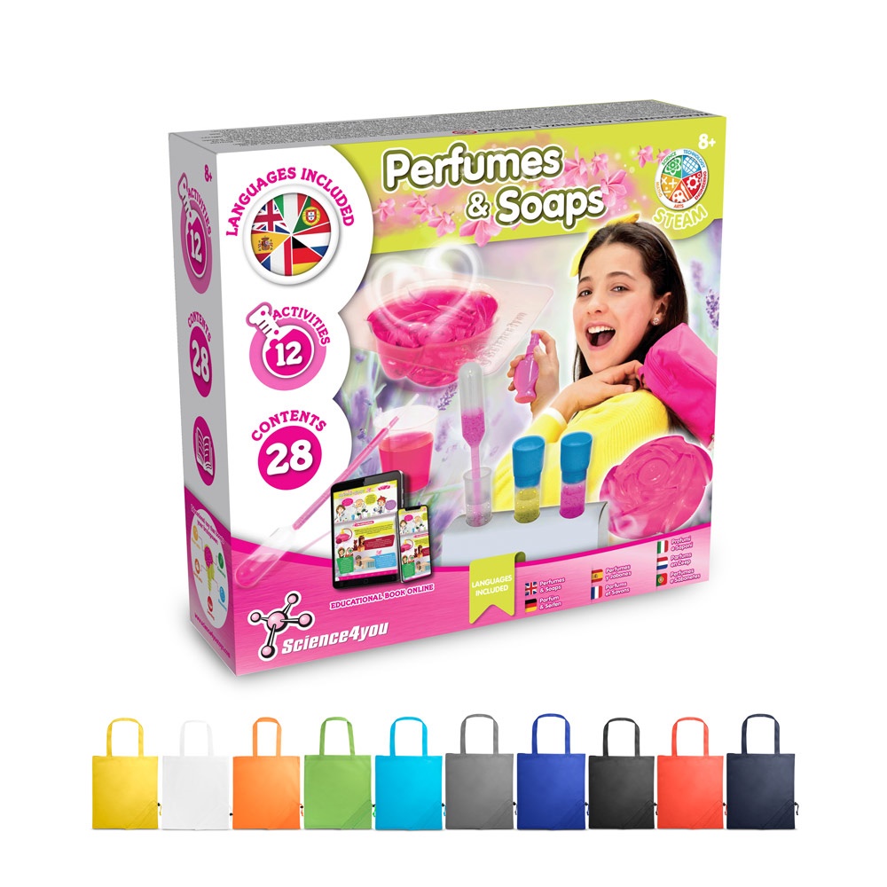 Perfume & Soap Factory Kit V. Juego educativo suministrado con una bolsa de regalo plegable de 190T