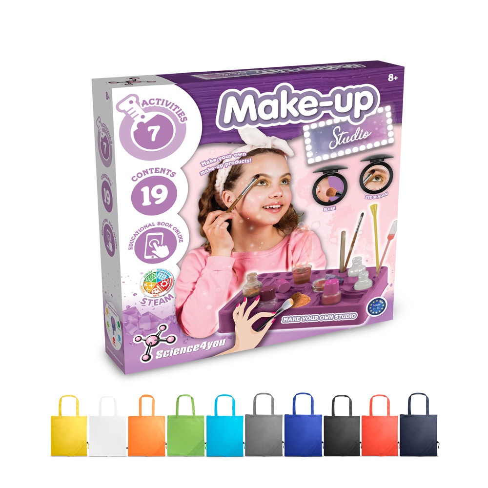 Makeup Studio Kit II. Kit educativo suministrado con una bolsa de regalo plegable de 190T