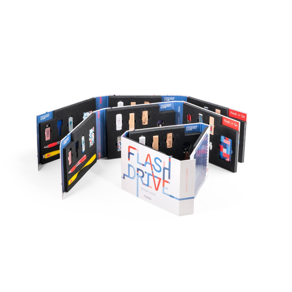 FLASH DRIVE SHOWCASE. Muestrario personalizado de pen drives