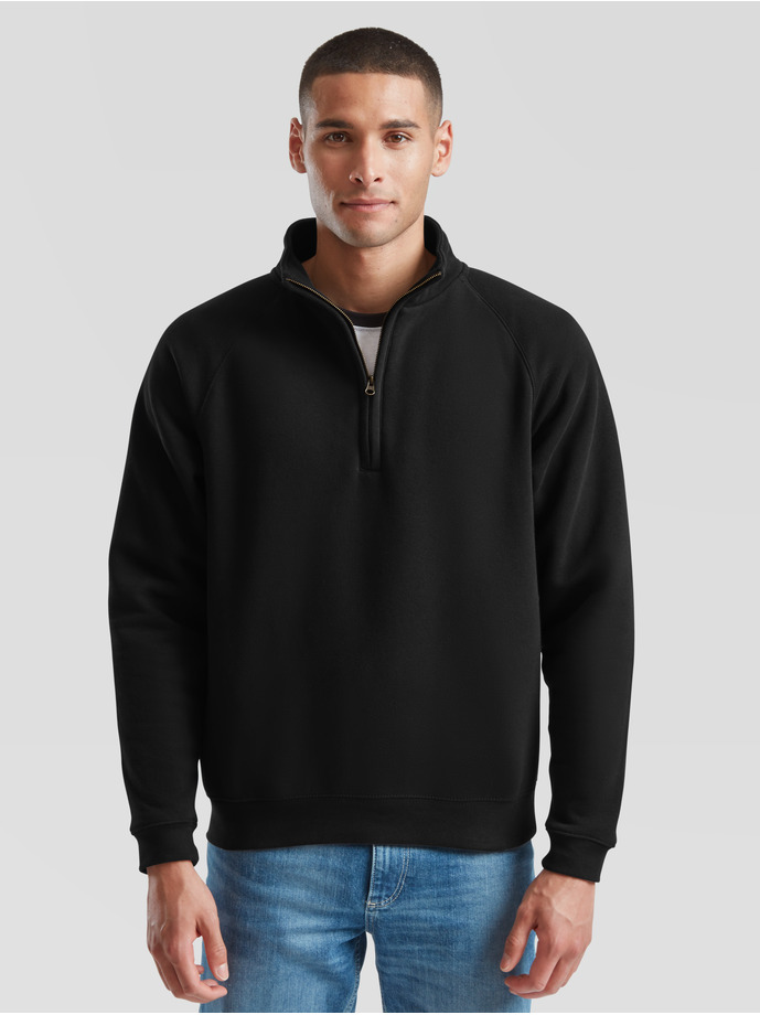 Premium Zip Neck Sweat white 2XL