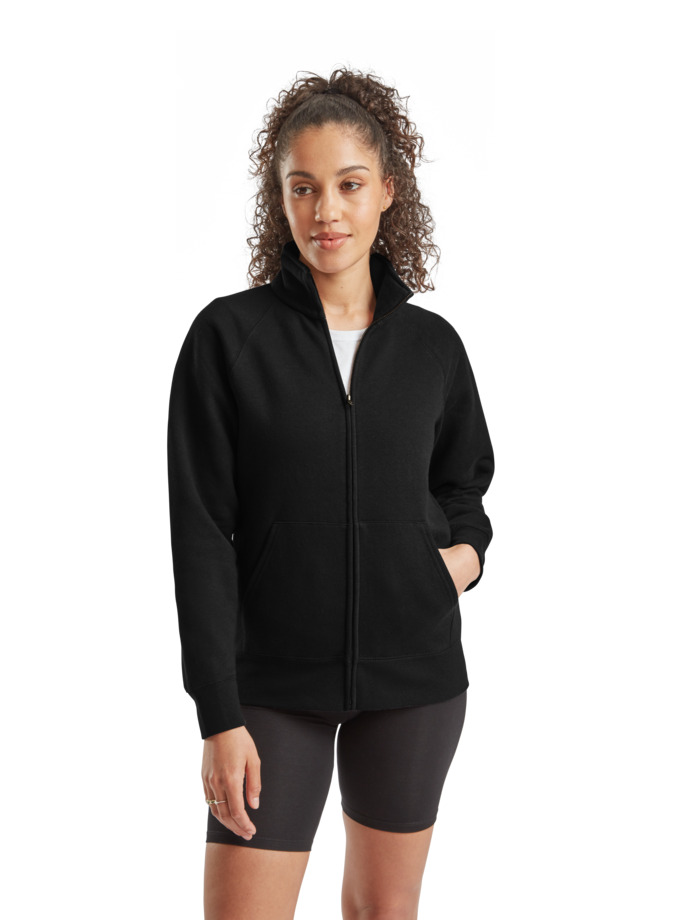 Ladies Zip Thru Sweat Jacket