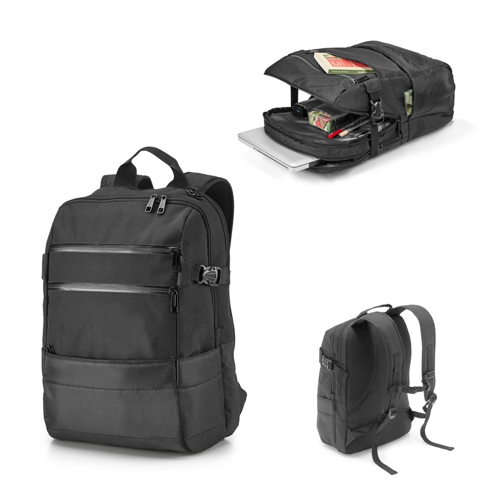 ZIPPERS BPACK. Mochila para portátil de 15.6'' en jacquard 840D y 300D