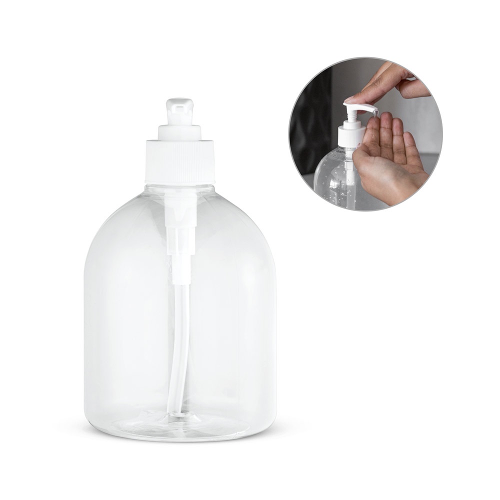 REFLASK 500. Frasco con dosificador fabricado en PET y PP, 500 mL