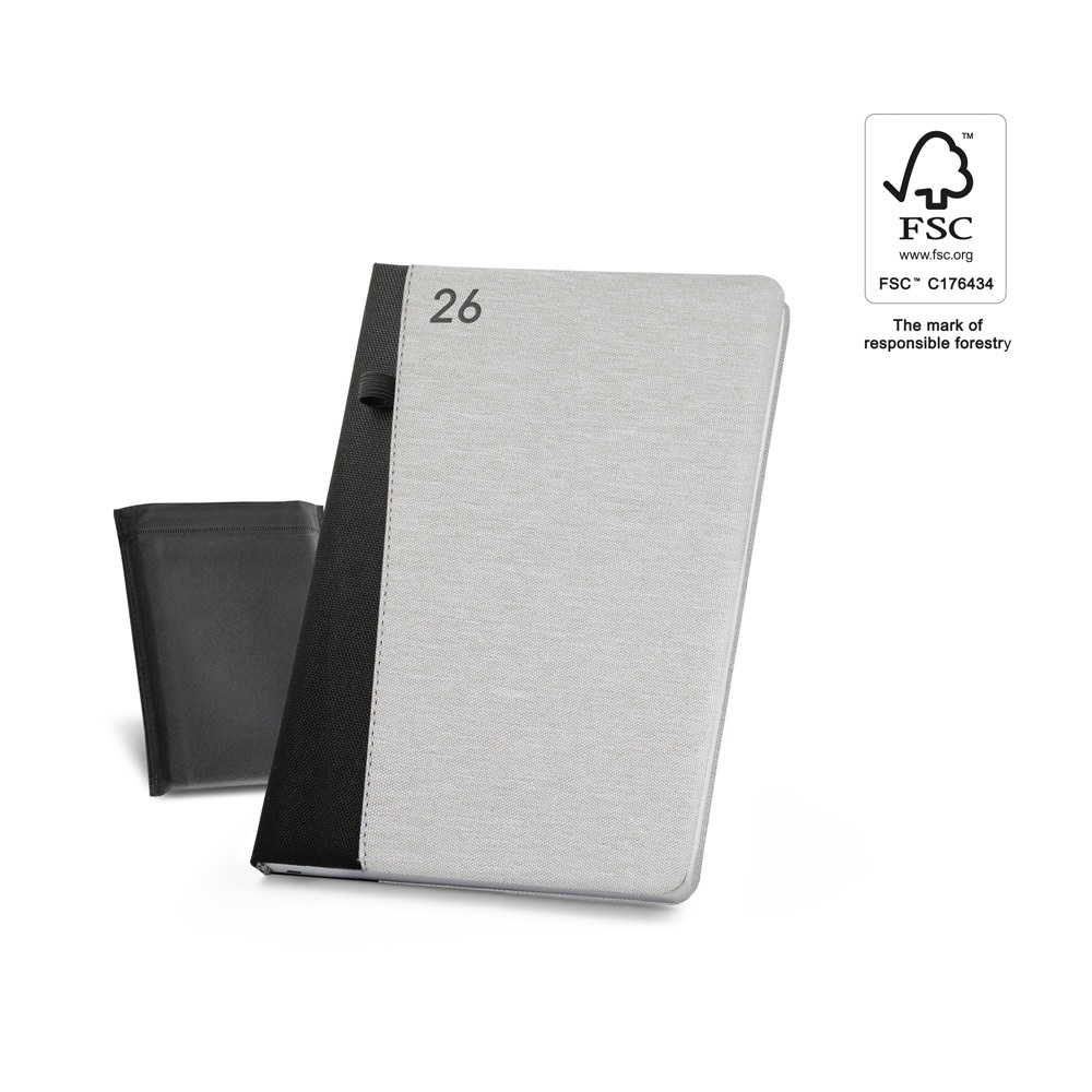 LARSSON B5. Agenda B5 en poliéster reciclado (100% rPET)