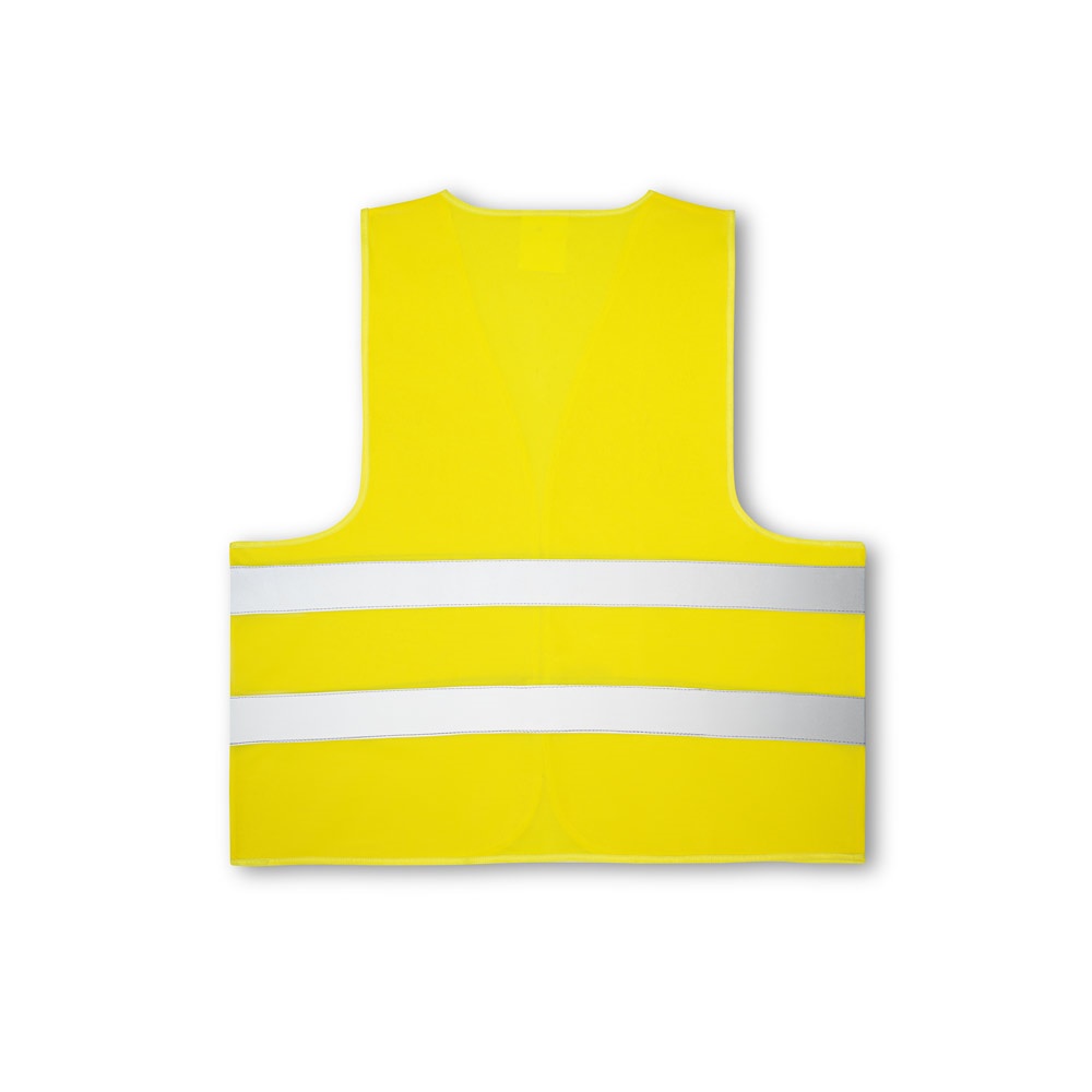 YELLOWSTONE. Chaleco de alta visibilidad hecho en poliéster 100%