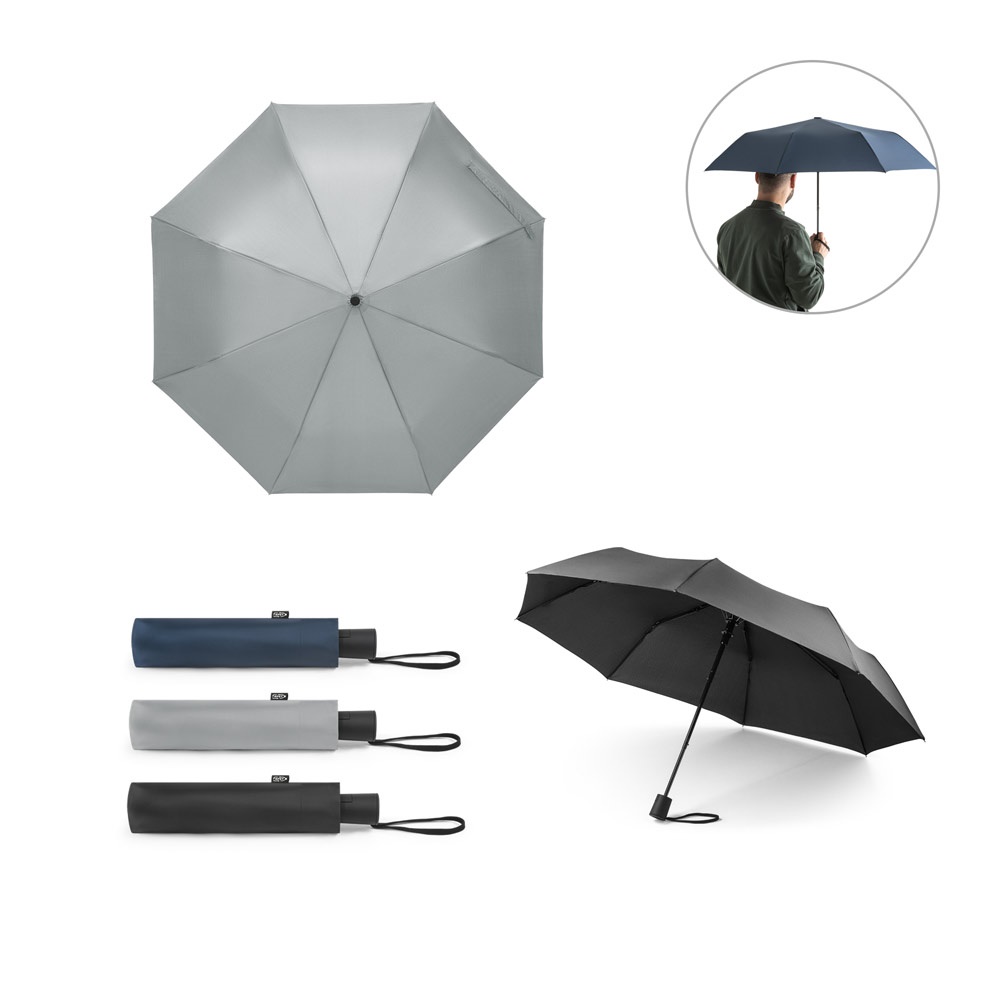 CIMONE. paraguas plegable poliéster reciclado (100% rPET) 