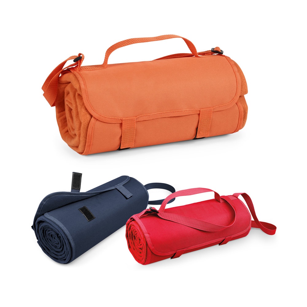 FLEECE. Manta polar con asa y correa (160 g/m²)