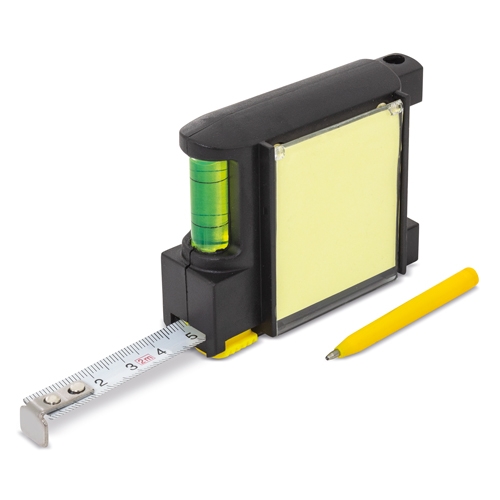 FLEXÓMETRO 2M CON NIVEL Y NOTAS