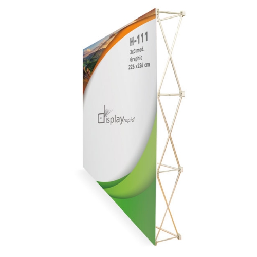 POP UP VELCRO 3x3 CON TROLLEY