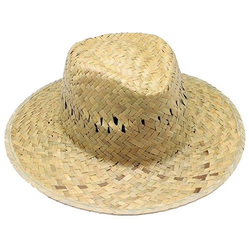 SOMBRERO PAJA VERDE CINTA INTERIOR