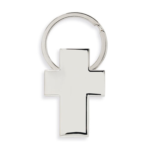 LLAVERO METALICO FORMA CRUZ