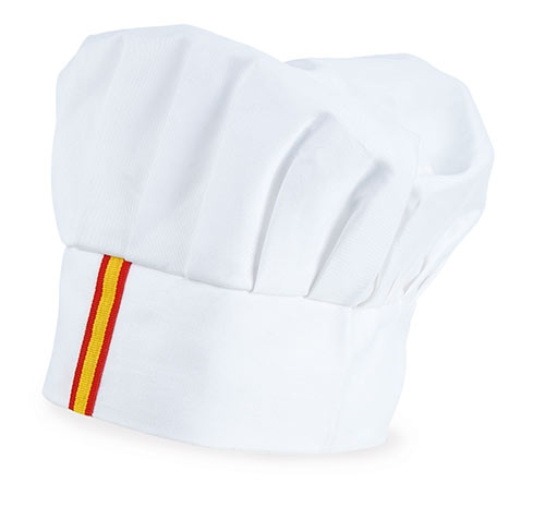 GORRO COCINERO BANDERA BLANCO