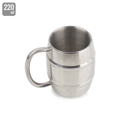 JARRA ACERO INOXIDABLE DOBLE CAPA 220ML