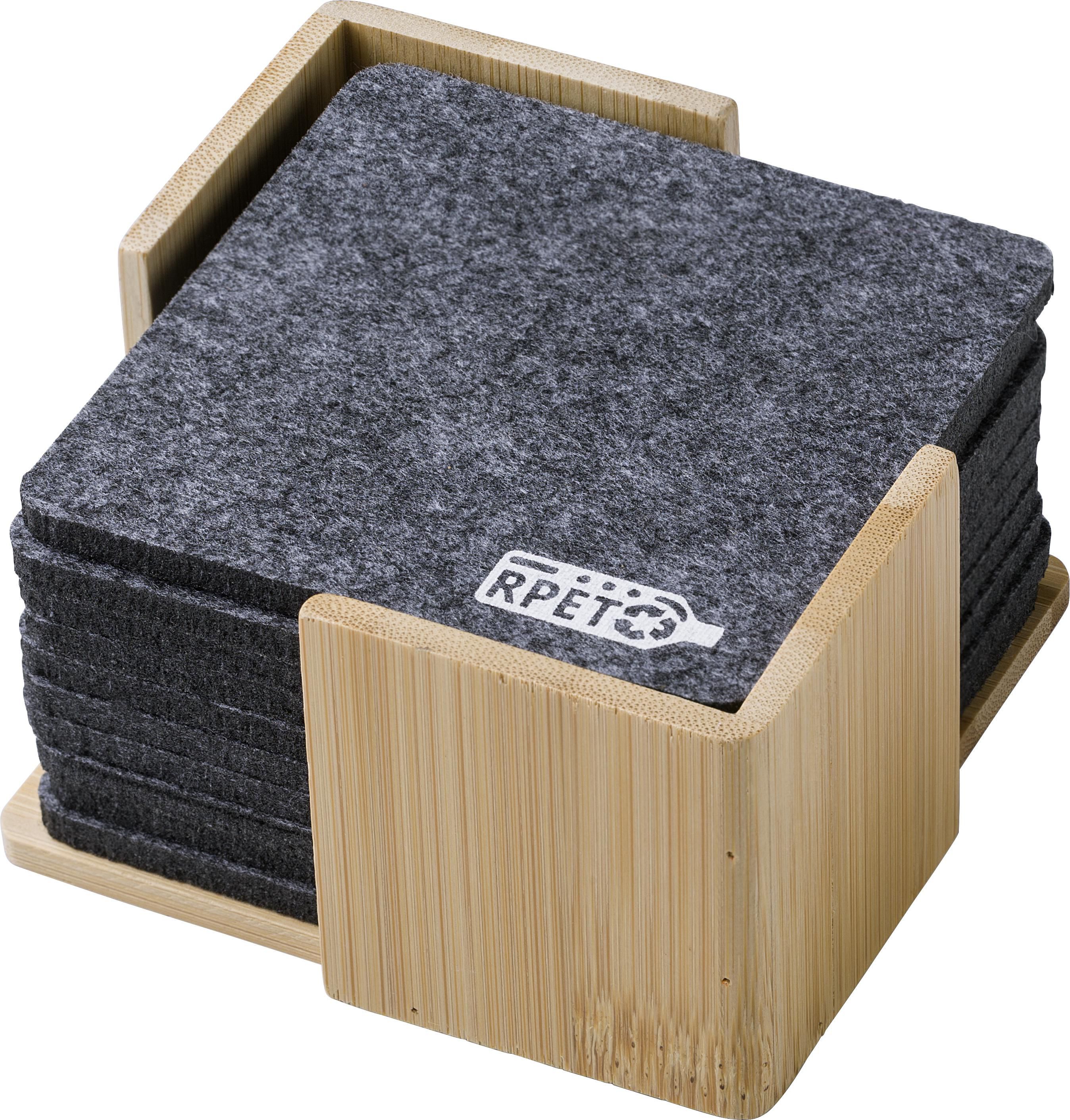Set de posavasos de fieltro rPET Lawrence