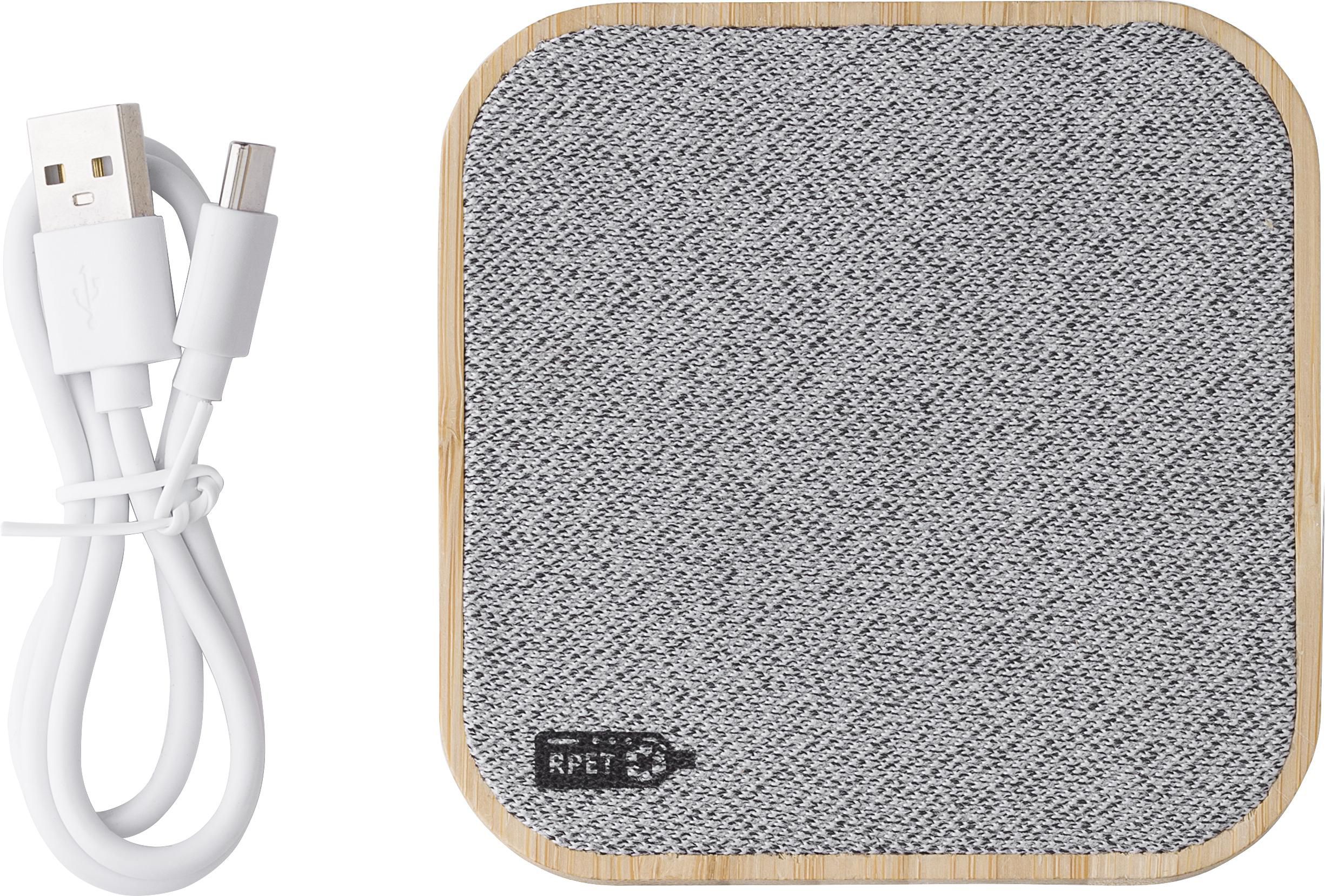 Cargador inalámbrico de bambú Moisés