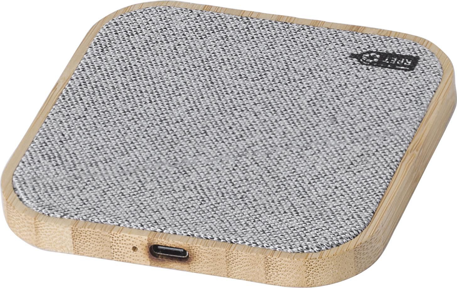 Cargador inalámbrico de bambú Moisés