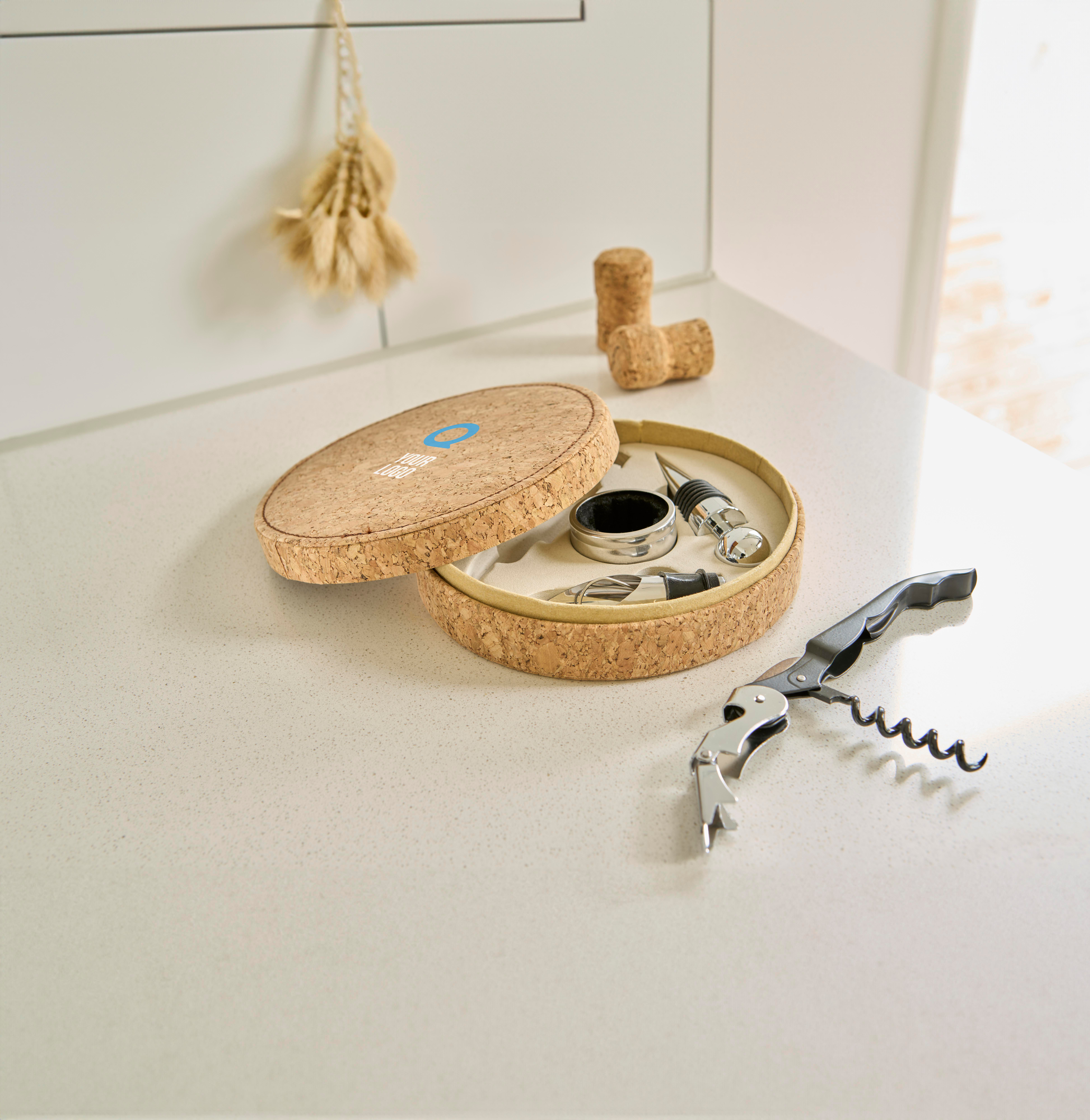 Set de vino de corcho Milana