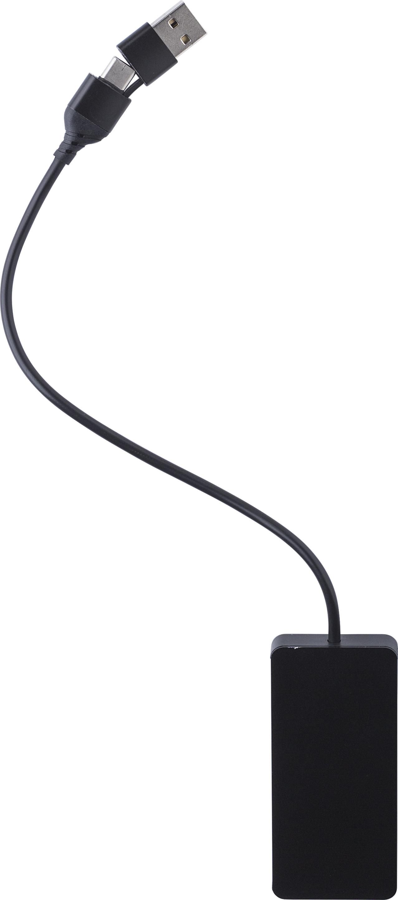 Hub USB de aluminio reciclado Layton