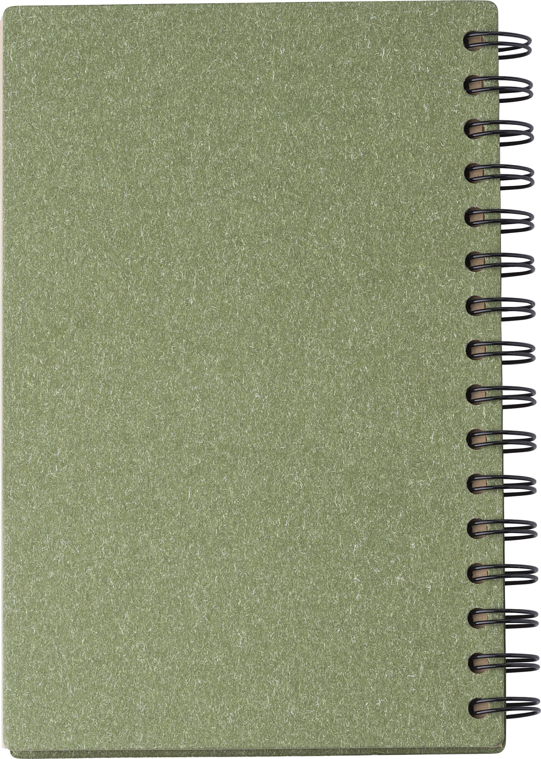 Cuaderno de cartón reciclado Caleb