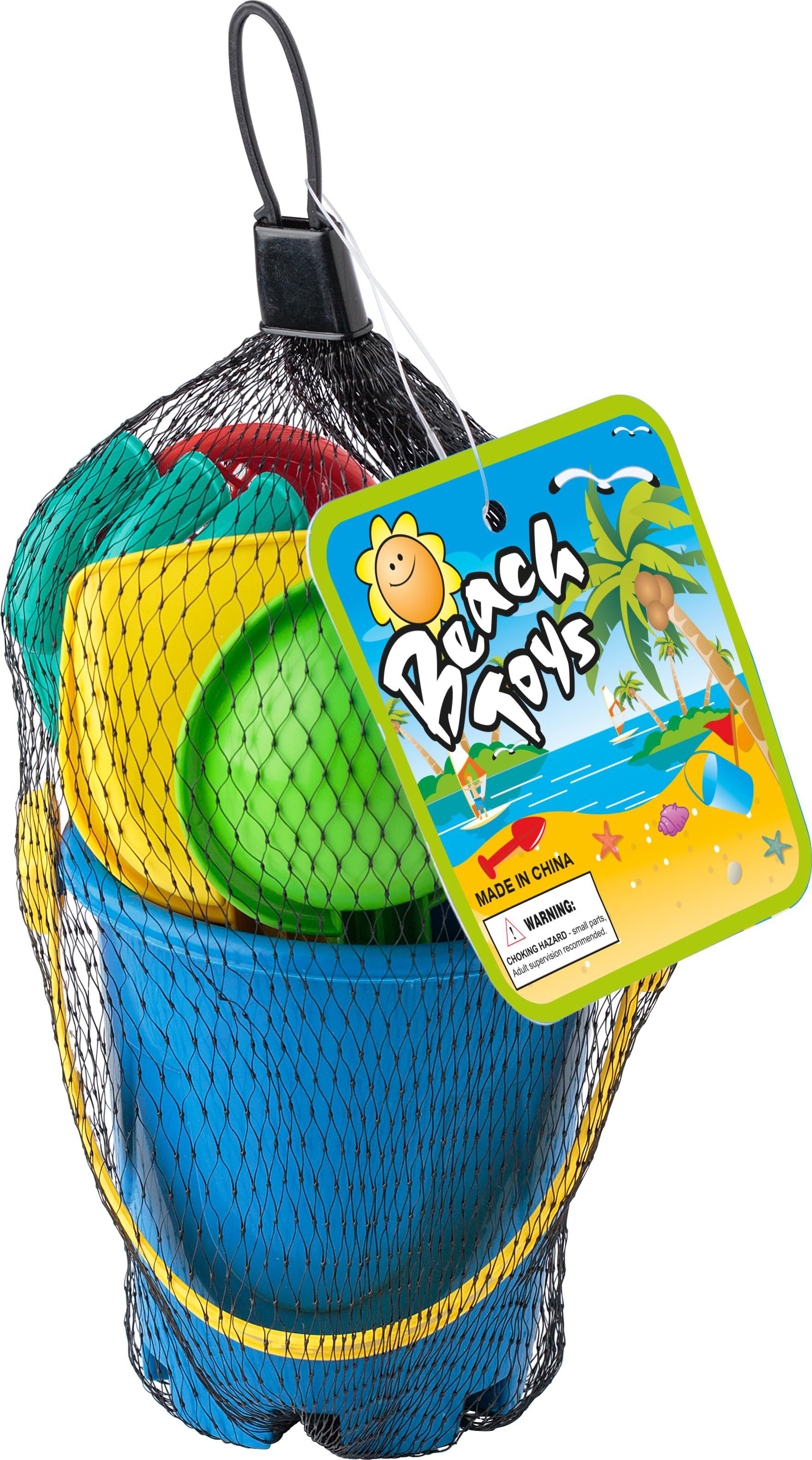 Cubo de playa de PP reciclado Mateo