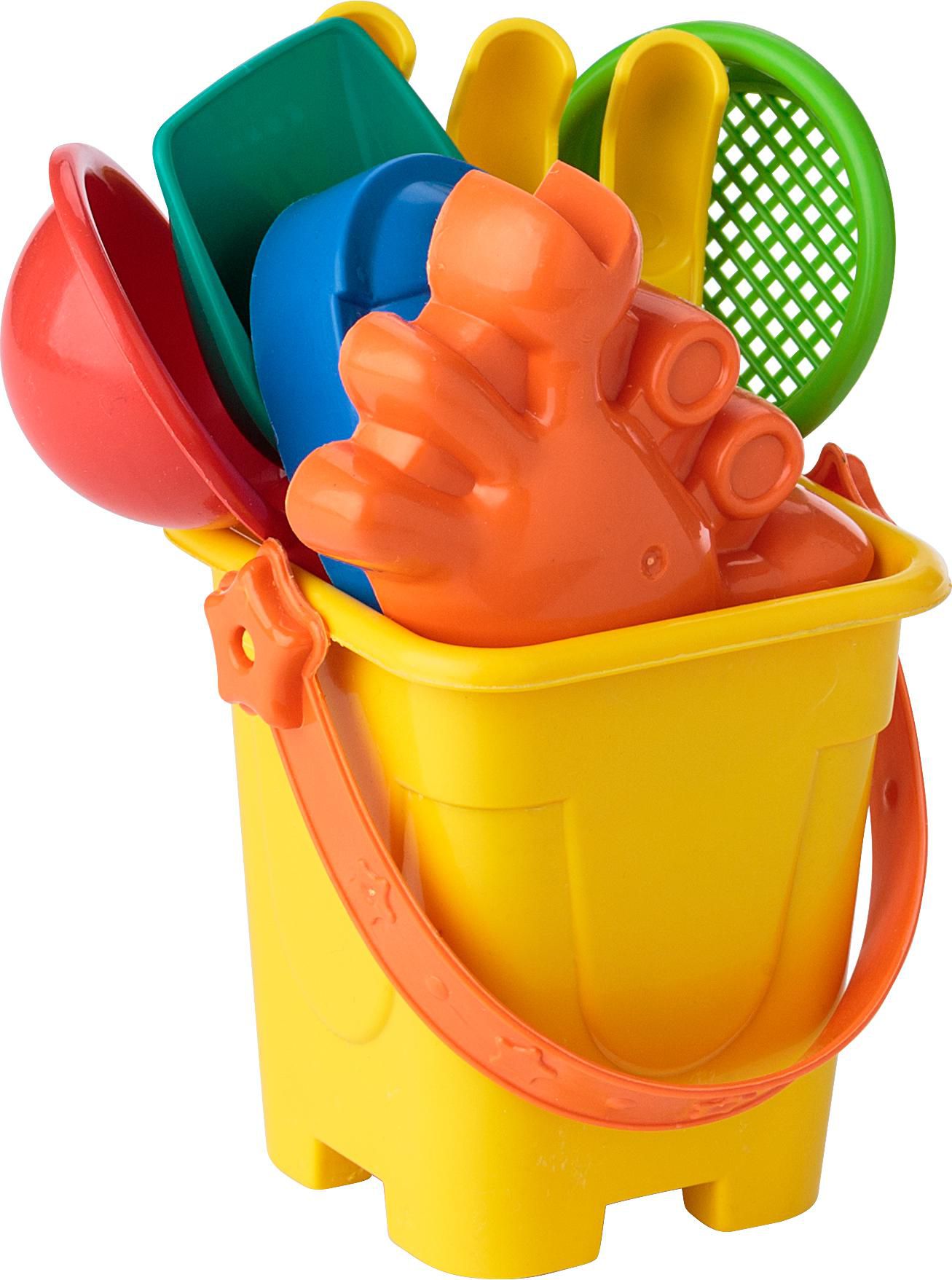 Cubo de playa de PP reciclado Mateo