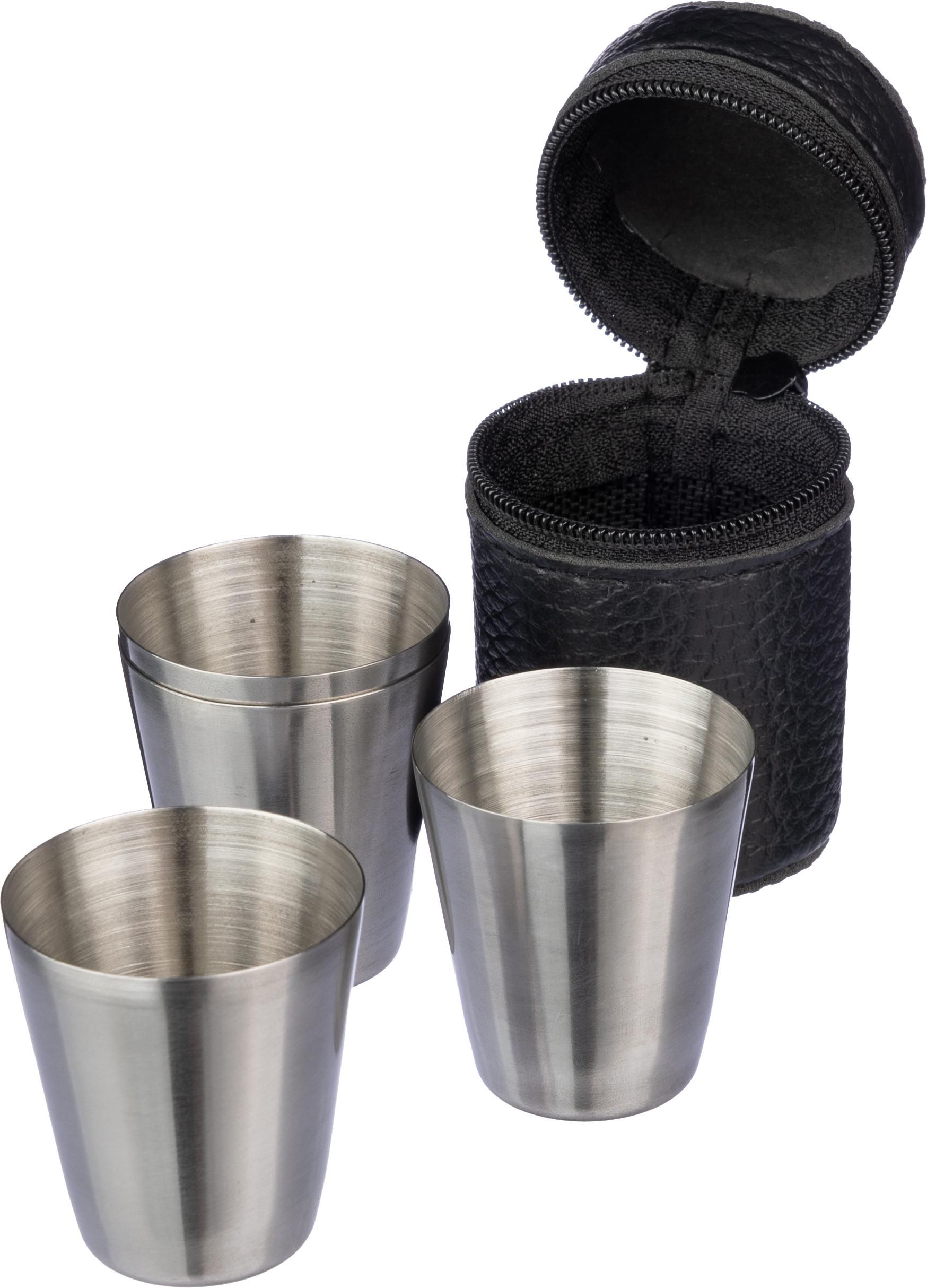 Set de 4 vasitos de acero inox. Benjamin