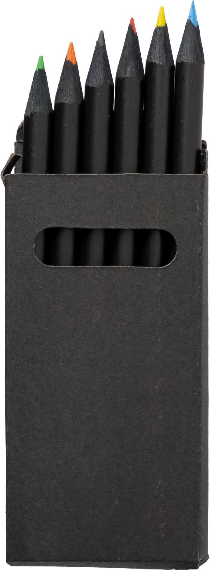 Set de lápices de colores en caja de cartón reciclado Holger