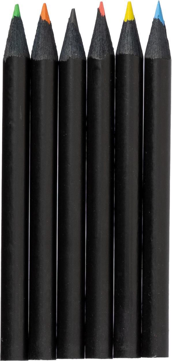 Set de lápices de colores en caja de cartón reciclado Holger