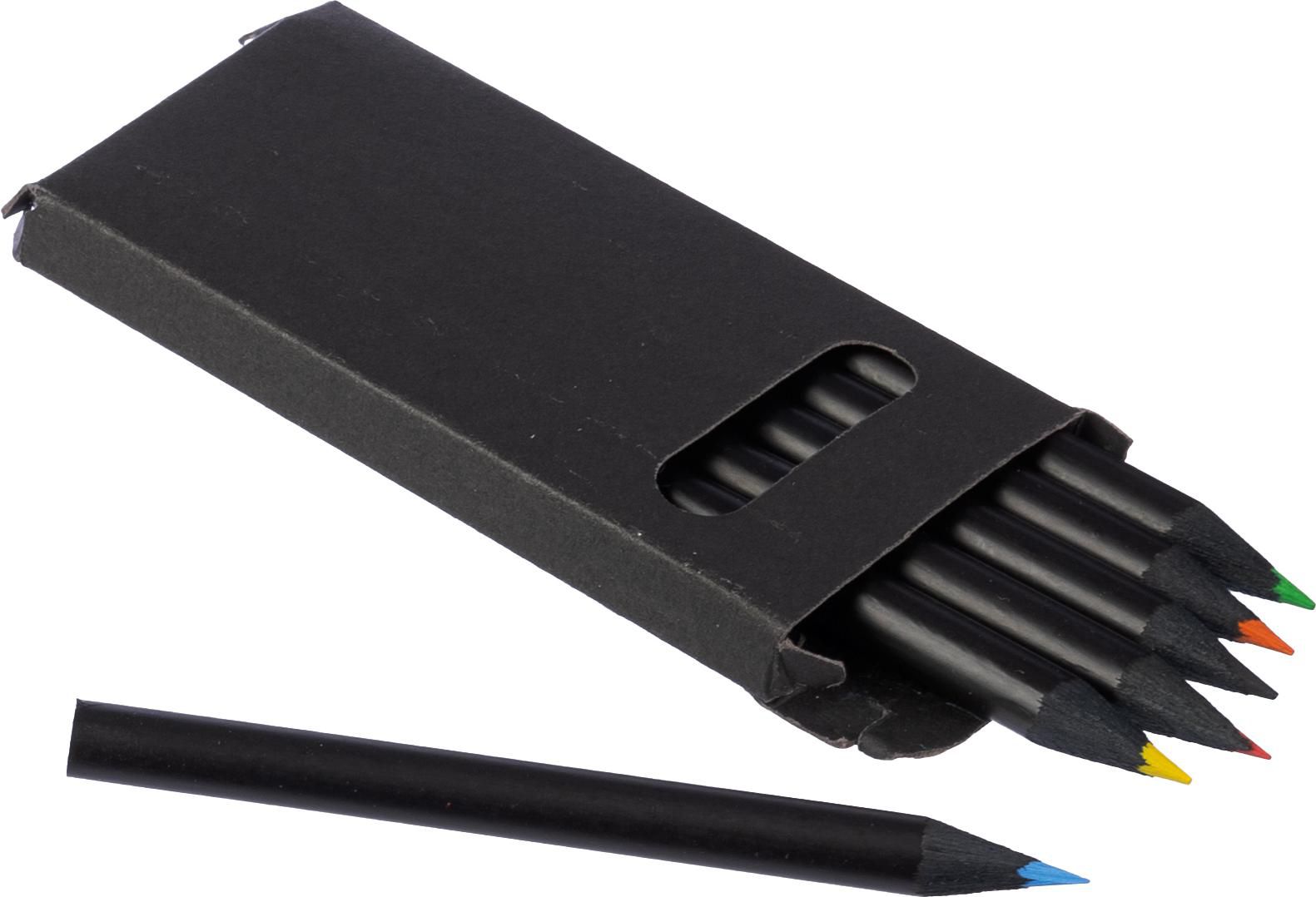 Set de lápices de colores en caja de cartón reciclado Holger