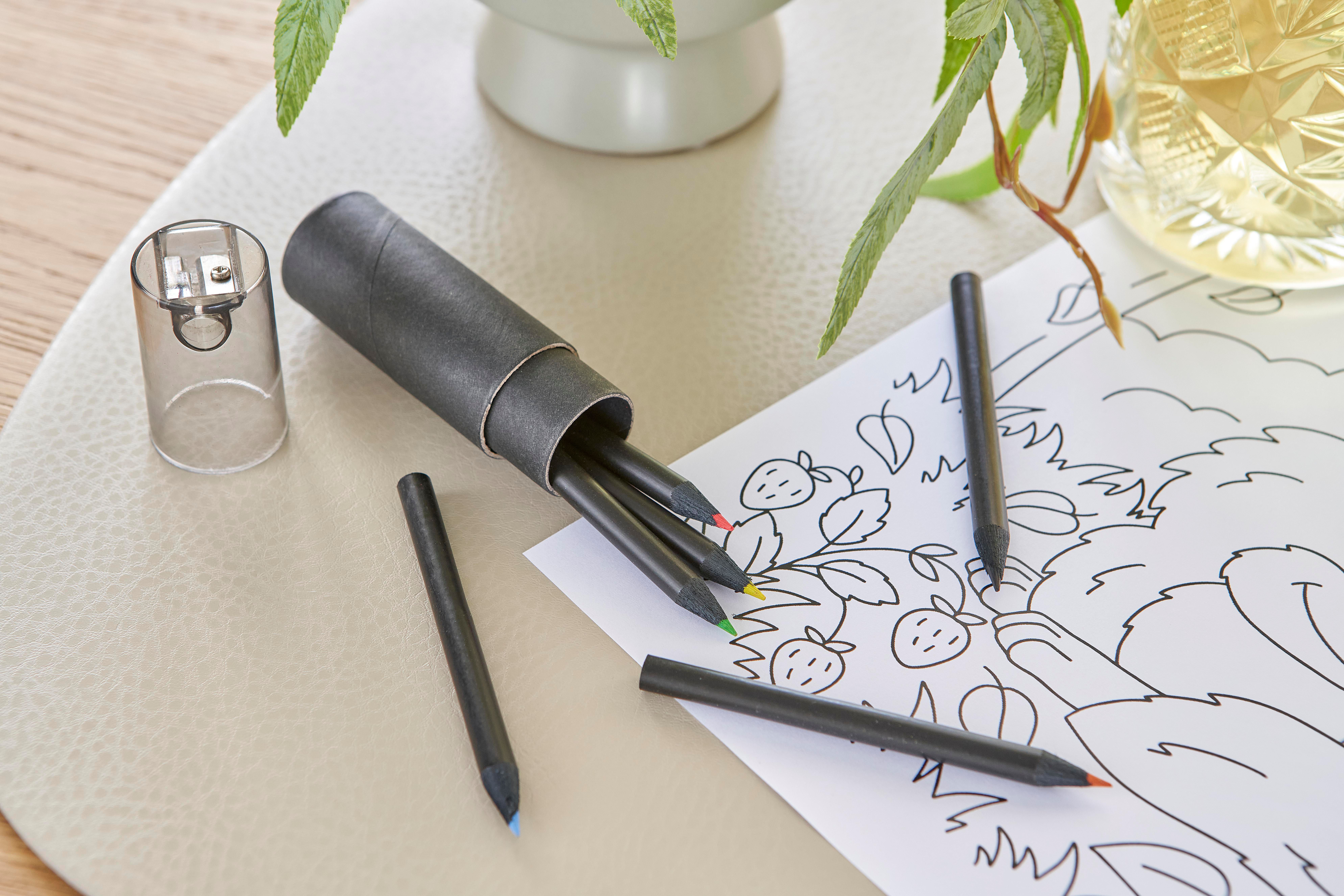 Set de lápices de colores en caja de cartón reciclado Holger