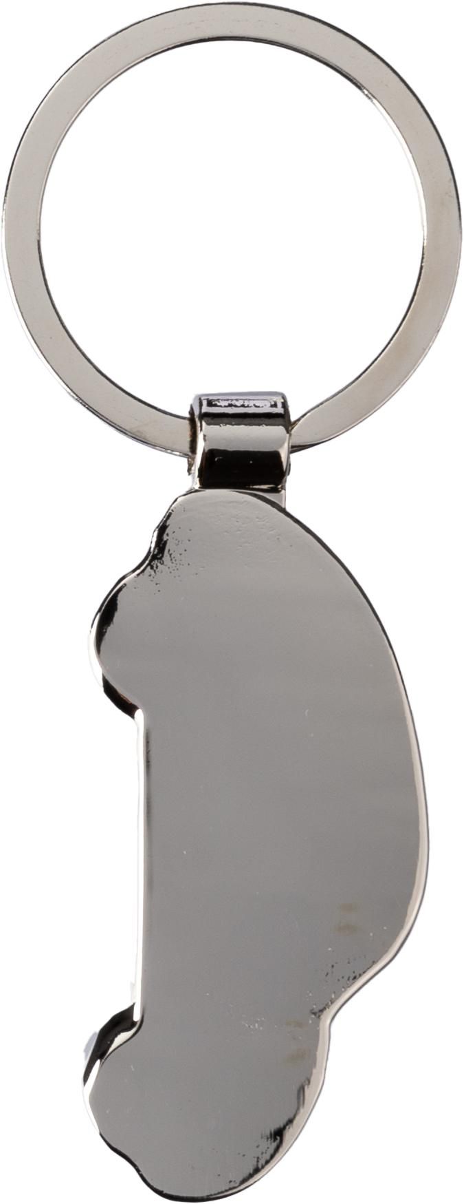 Llavero de zinc y bambú Angelika