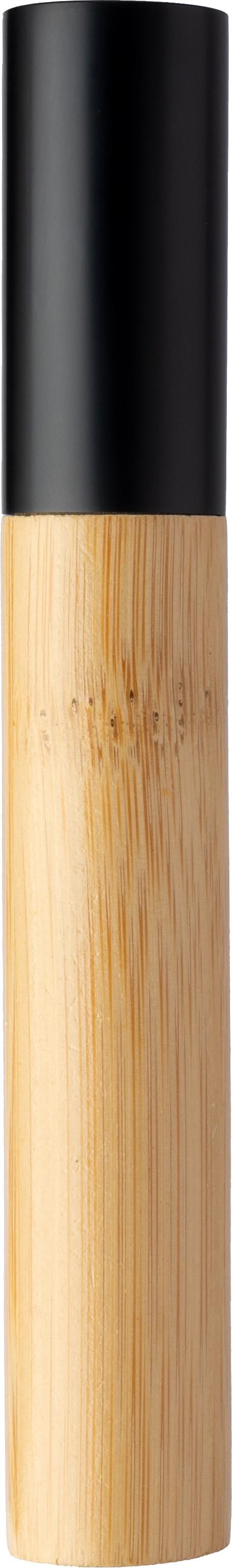 Bolígrafo giratorio de acero inox. y bambú Anke