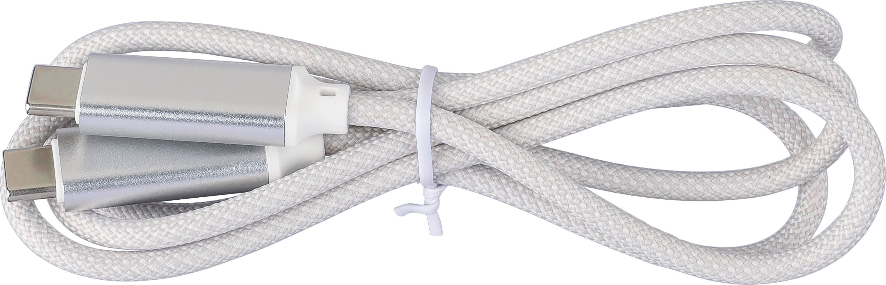 Cable de carga y transferencia 65W de nailon Claudia