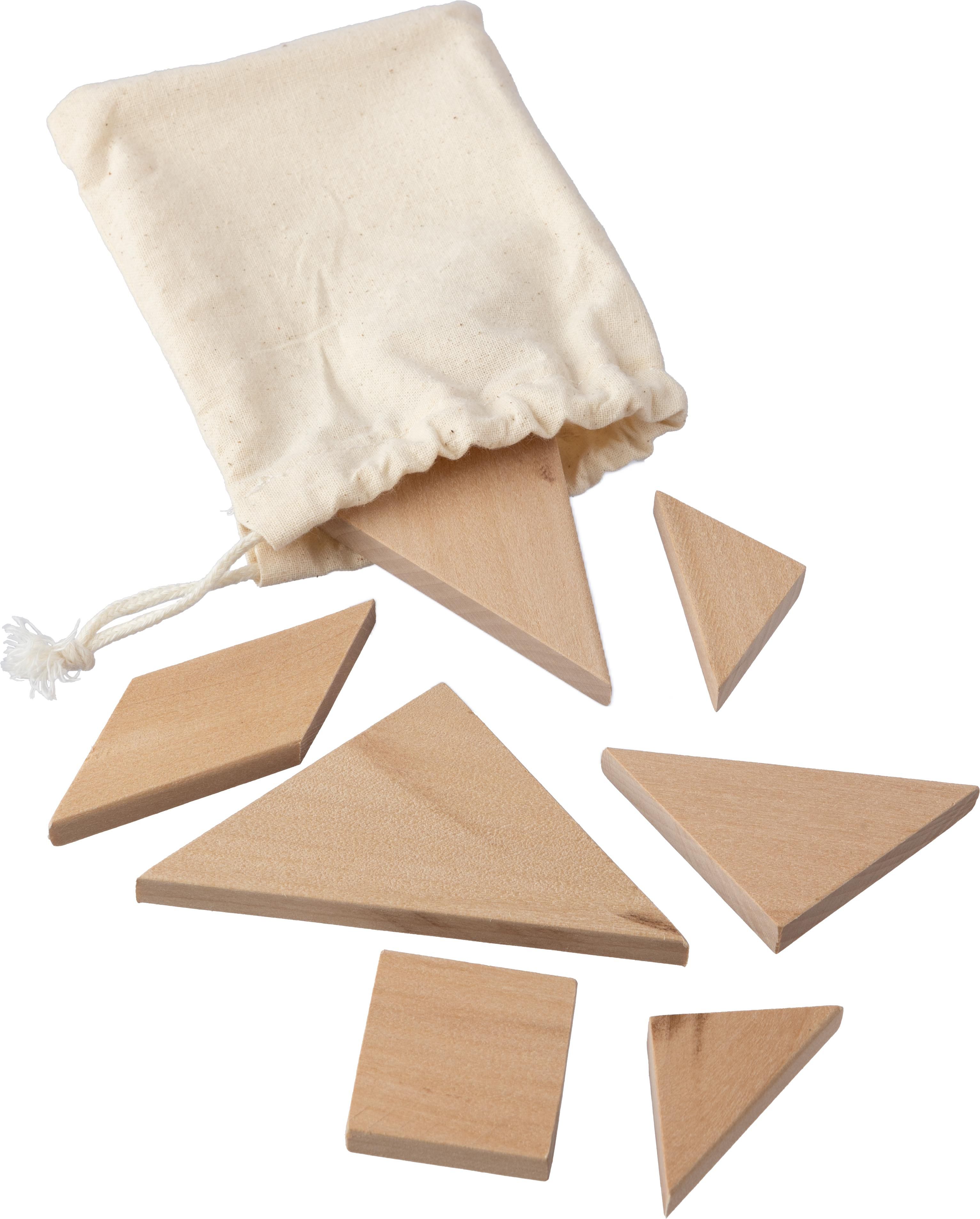 Puzle Tangram de madera natural Ulrike