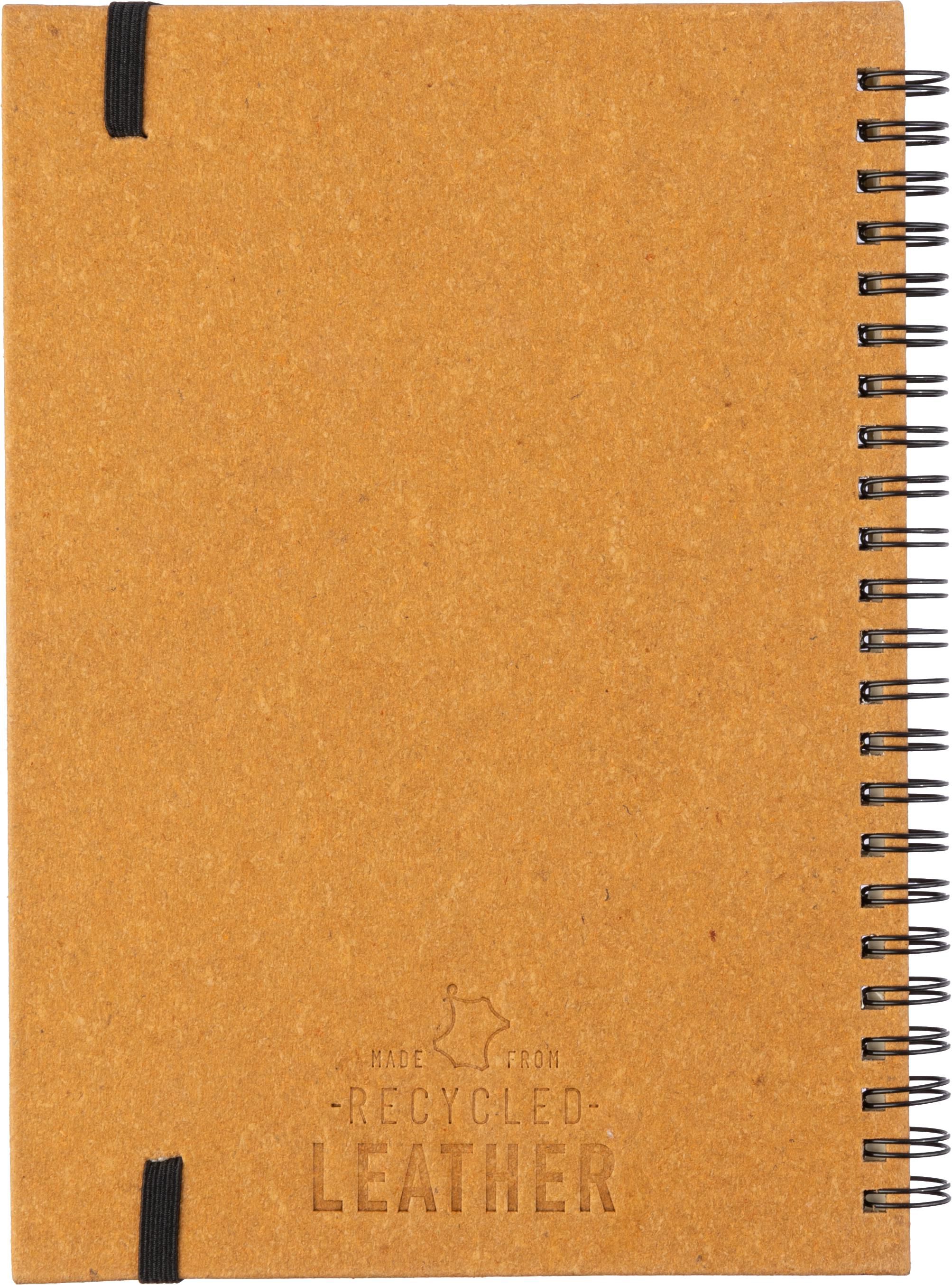 Cuaderno de cuero reciclado Egon