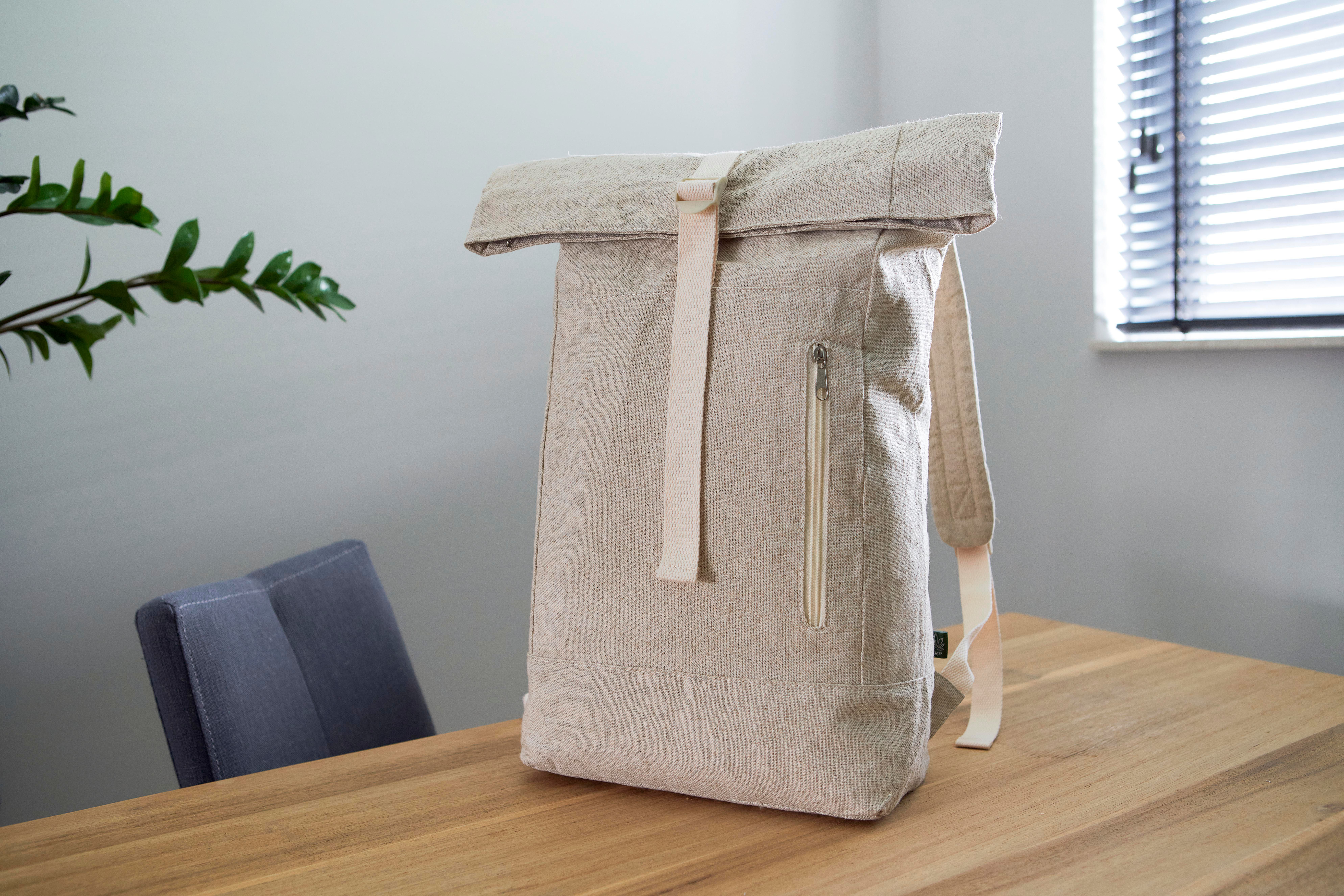 Mochila enrollable de cáñamo Margarete