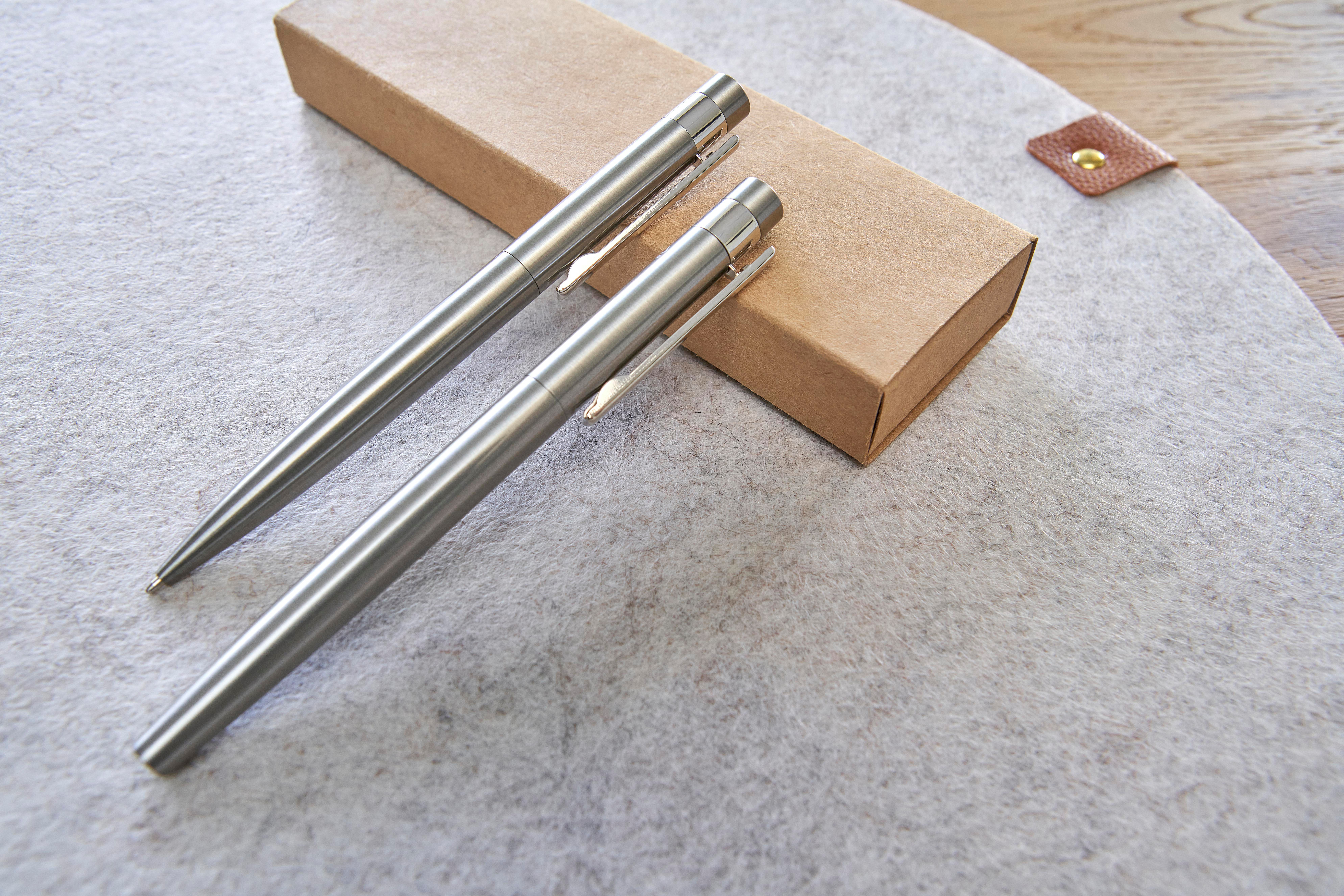 Set de escritura de acero inox. reciclado Fritz