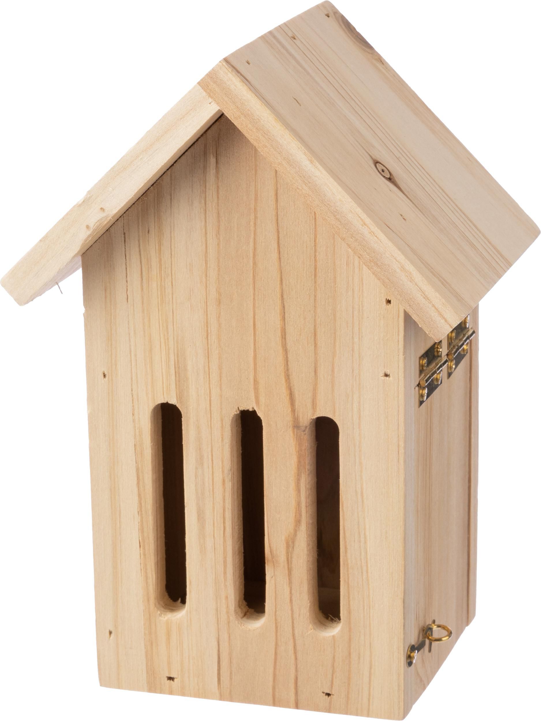 Casa de pino para mariposa Anita