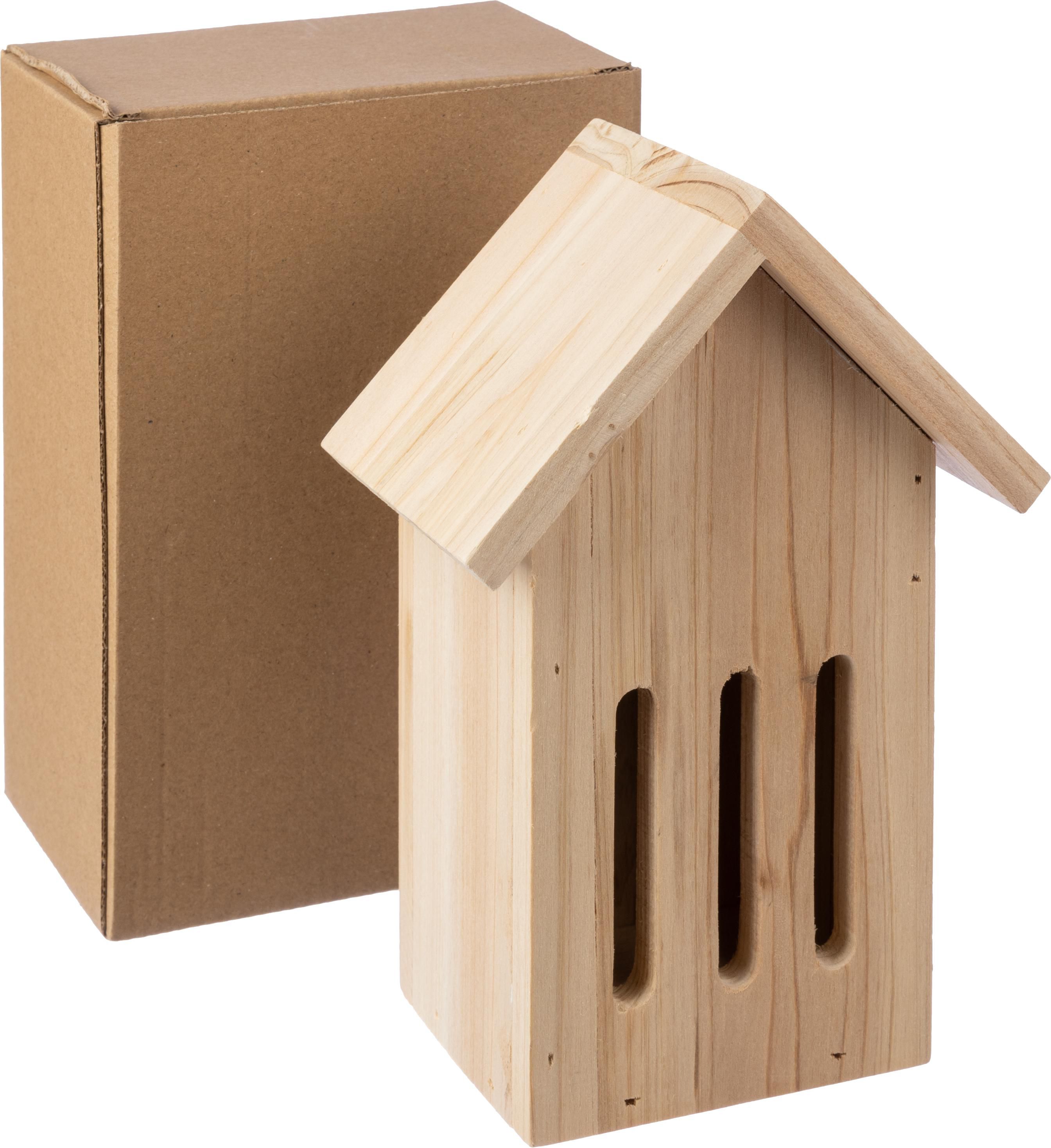 Casa de pino para mariposa Anita