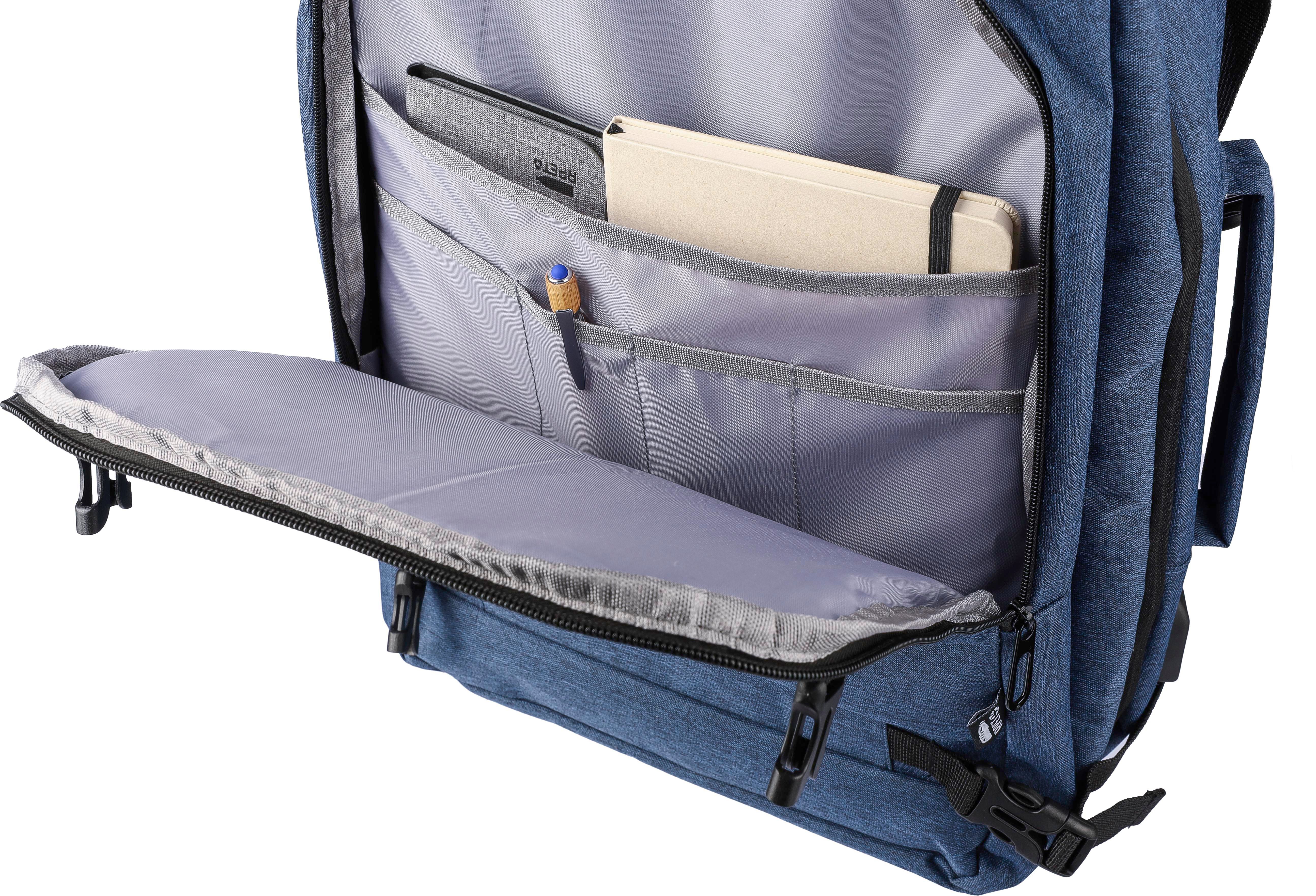 Mochila de poliéster rPET para cabina y pc Malcolm