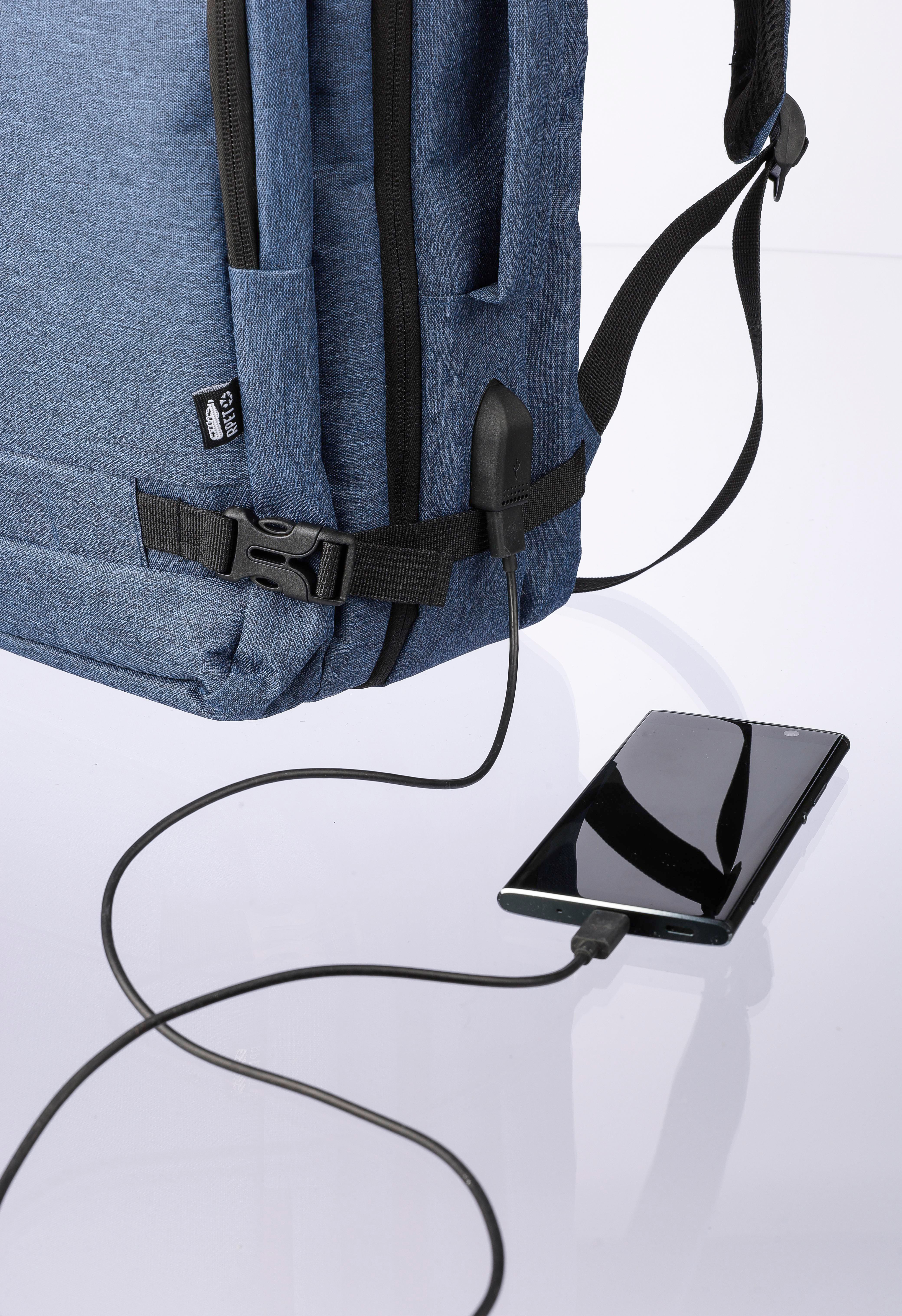 Mochila de poliéster rPET para cabina y pc Malcolm