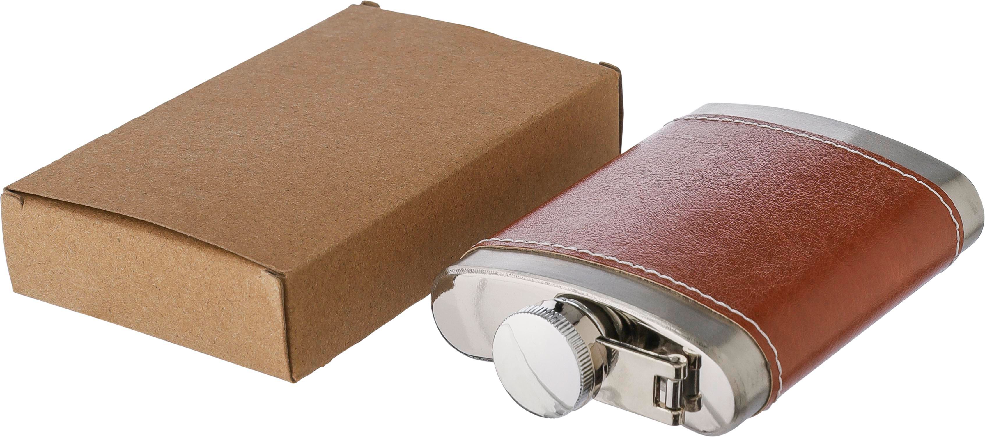 Petaca de acero inox. Cedric