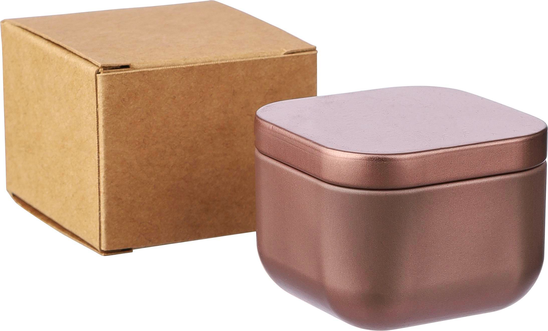 Tarro de metal con vela Laurie