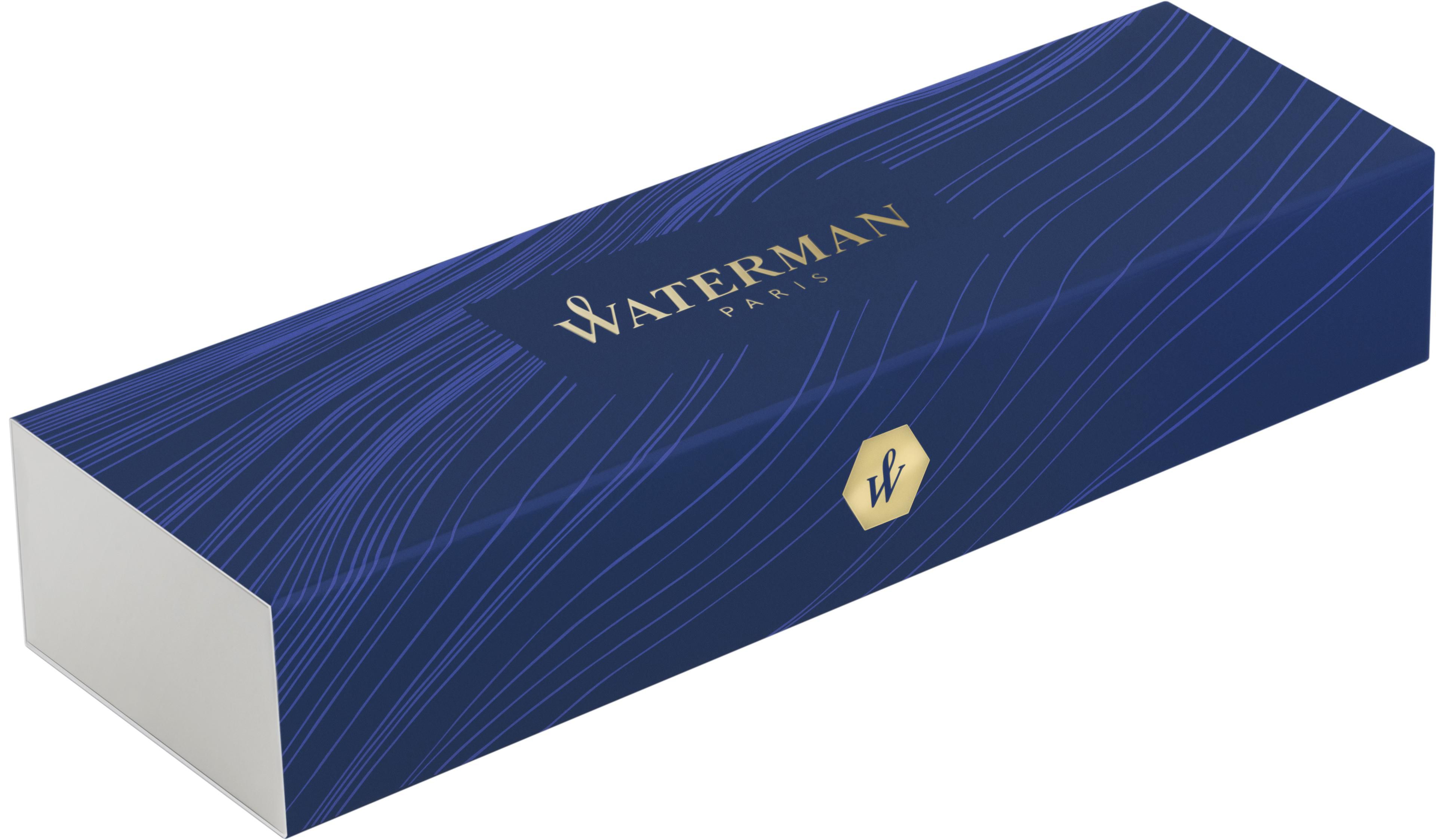 Pluma Waterman de acero inox.