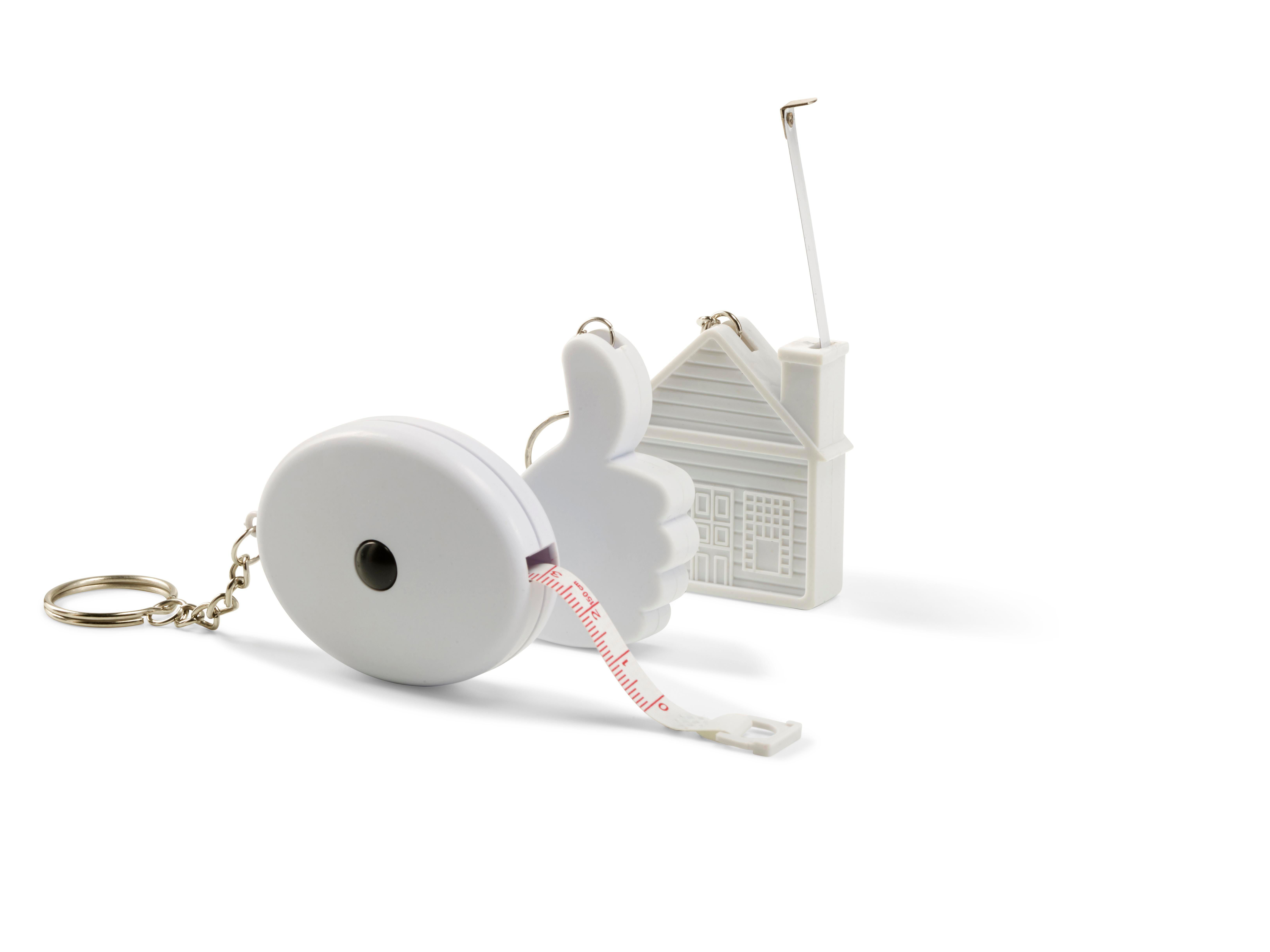 Llavero de ABS con flexómetro Lorena